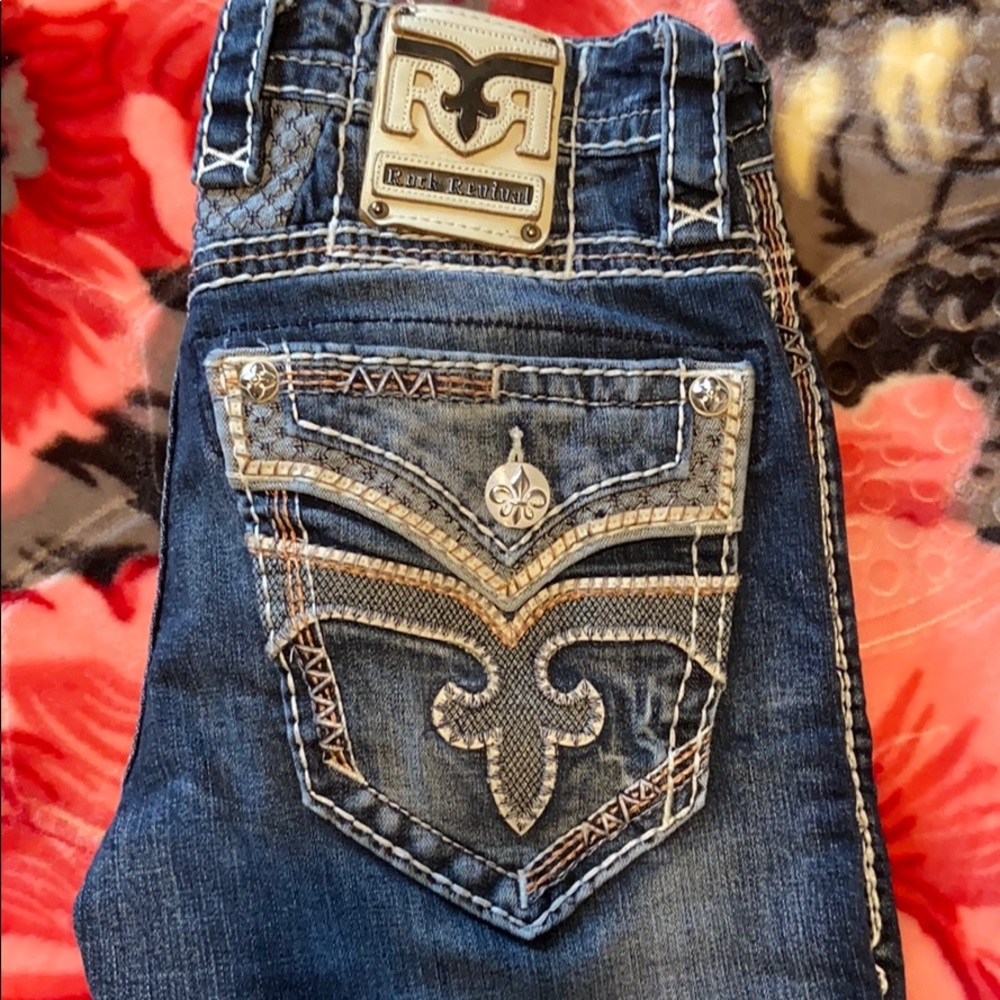 Male Rock Revival Jeans